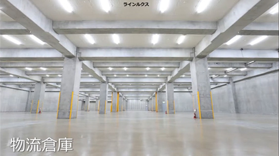 LED照明を備えた工場・倉庫