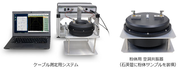 専用設計の共振器によって高精度な測定を実現