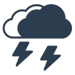 雷に誘起された過渡妨害への感受性